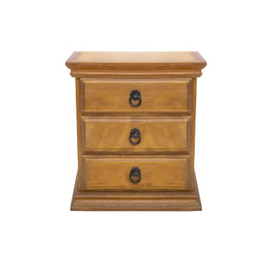 ahşap beyaz zemin üzerine izole Çekmeceli