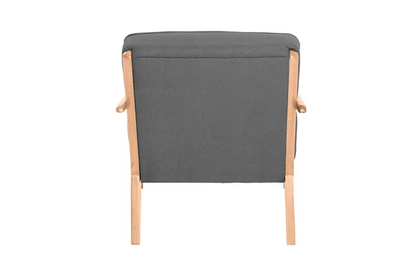 Grey Armchair Modern Designer Chair White Background Texture Chair — Stock Photo, Image