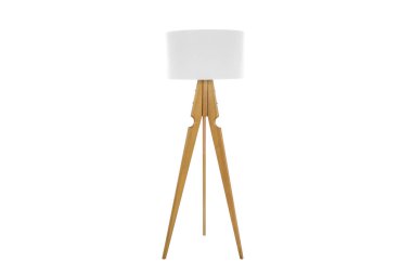 Dekoratif tripos durmakta olan lamba / LAMP / LAMPSHADE beyaz üzerinde izole