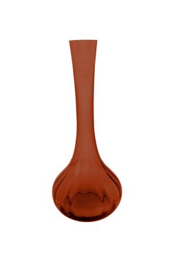 Beyaz bir arka plan üzerinde (cam, boş, vazo izole zarif renk cam vazo)