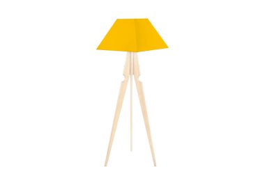 Dekoratif tripos durmakta olan lamba / LAMP / LAMPSHADE beyaz üzerinde izole