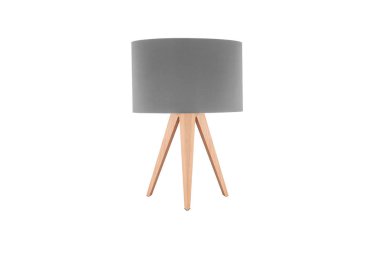 Dekoratif tripos durmakta olan lamba / LAMP / LAMPSHADE beyaz üzerinde izole