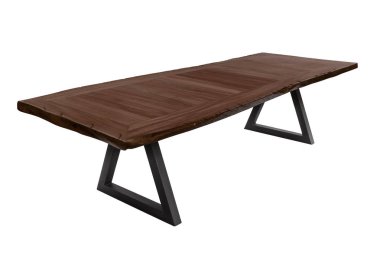 Masa beyaz arkaplanda izole edildi.