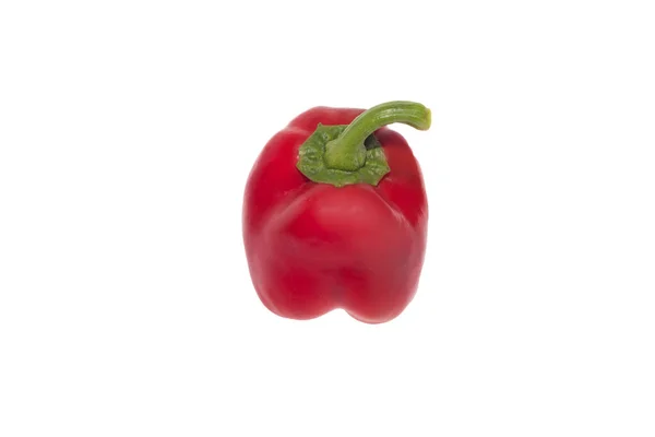 Red Bell Pepper Isolated White Background — Stock Photo, Image