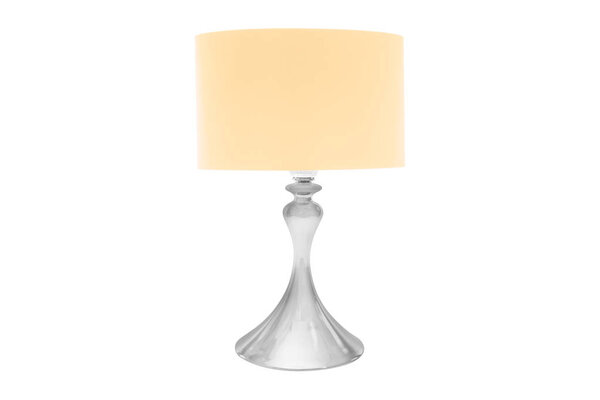 Decorative standing light / FLOOR LAMP / LAMPSHADE isolated on white