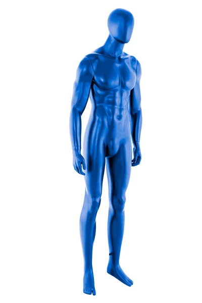 Gloss Color Mannequin Male Isolated White Background — Stock Photo, Image