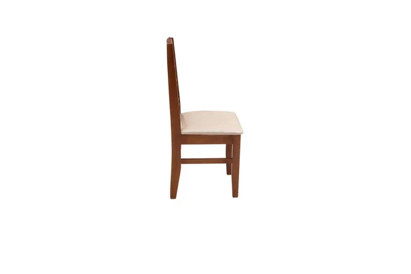 Cadeira Madeira Objeto Isolado Fundo Branco — Fotografia de Stock