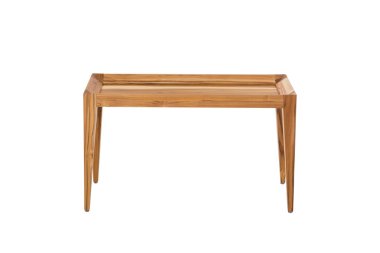 küçük tablo Meydanı ve beyaz arka plan üzerinde izole ahşap