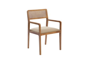 Kol Koltuğu Beyaz arka planda modern tasarımcı koltuğu