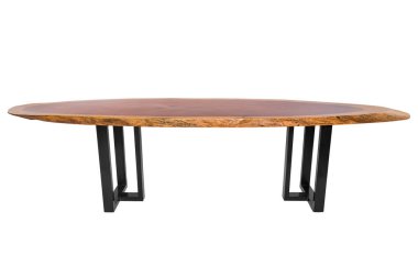 Masa beyaz arkaplanda izole edildi.