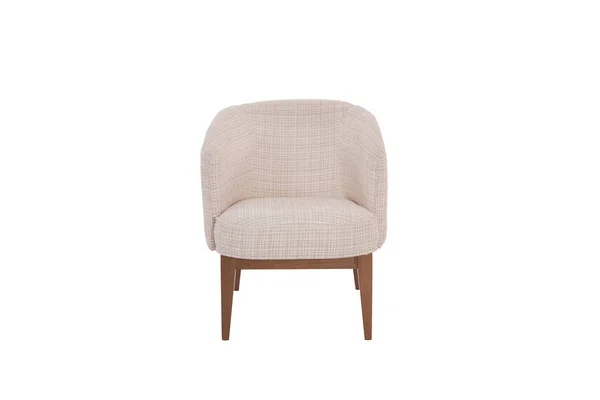 Koltuk Beyaz Arka Planda Modern Tasarımcı Koltuğu Tekstil Sandalyesi — Stok fotoğraf