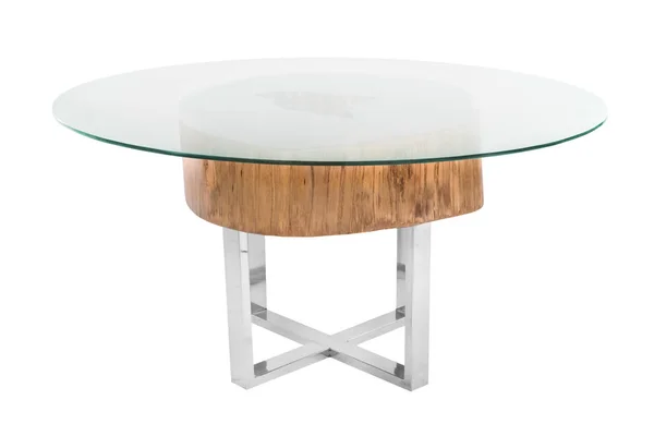 Masa beyaz arkaplanda izole edildi.