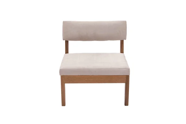 Een Fauteuil Moderne Design Stoel Witte Achtergrond Textuurstoel — Stockfoto
