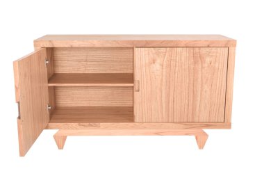 Oturma odası mobilyaları beyaz arka planda izole duruyor.