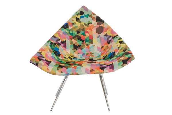 Sessel Moderner Designerstuhl Auf Weißem Hintergrund Textur Stuhl — Stockfoto