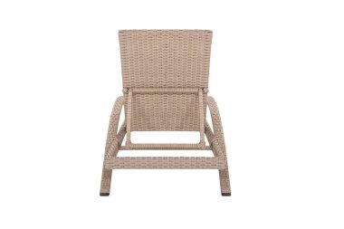 Koltuk. Beyaz arka planda modern tasarımcı koltuğu. Tekstil sandalyesi.