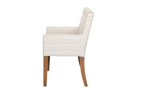 armchair. Modern designer chair on white background. Texture chair.