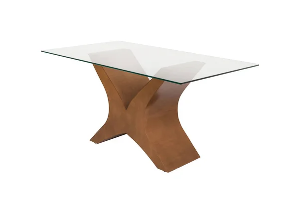 Table Isolated White Background Stock Image