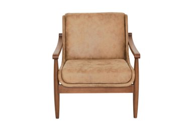 Koltuk. Beyaz arka planda modern tasarımcı koltuğu. Tekstil sandalyesi.