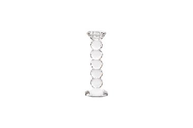 Beyaz bir arka plan üzerinde (cam, boş, vazo izole zarif aranjman)