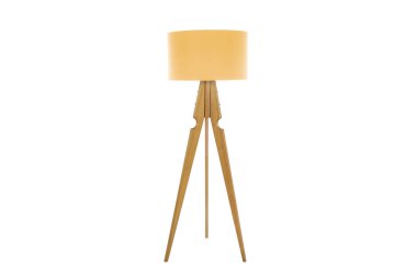 Dekoratif tripos durmakta olan lamba / LAMP / LAMPSHADE beyaz üzerinde izole