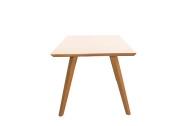 Masa beyaz arkaplanda izole edildi.