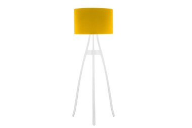 Dekoratif tripos durmakta olan lamba / LAMP / LAMPSHADE beyaz üzerinde izole