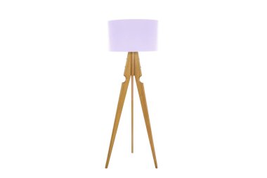 Dekoratif tripos durmakta olan lamba / LAMP / LAMPSHADE beyaz üzerinde izole