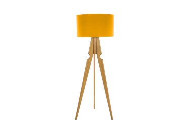 Dekoratif tripos durmakta olan lamba / LAMP / LAMPSHADE beyaz üzerinde izole