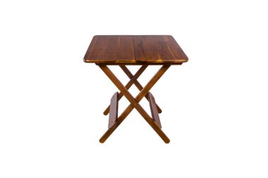 Masa beyaz arkaplanda izole edildi.