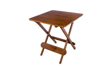 Masa beyaz arkaplanda izole edildi.