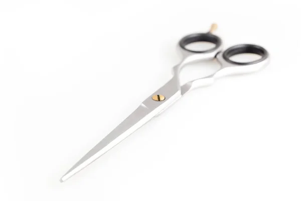 Metal Professional Scissors Haircuts Isolated White Background — Stock Photo, Image