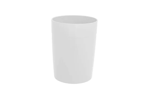 Чашка Пластику Ізольована Білому Фоні — стокове фото