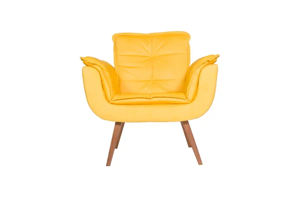 Grüner Sessel Moderner Designerstuhl Auf Weißem Hintergrund Textur Stuhl — Stockfoto