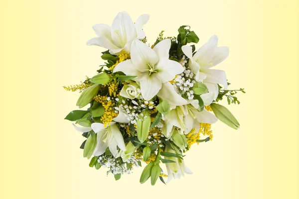 Rosa Bouquet Isolato Sfondo Bianco — Foto Stock