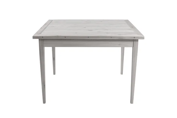 Table Isolée Sur Fond Blanc — Photo