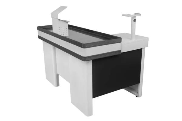 Kasiyer makine veya beyaz arka plan üzerinde izole yazar kasa terminal