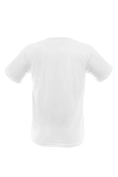 Mockup Bir Adamın Shirt Renk Beyaz Zemin Üzerinde Bir Şablon — Stok fotoğraf
