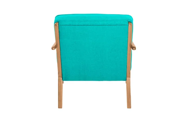 Sillón Verde Silla Diseño Moderno Sobre Fondo Blanco Silla Textura — Foto de Stock