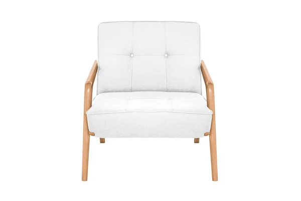 Fauteuil Blanc Chaise Design Moderne Sur Fond Blanc Chaise Texture — Photo