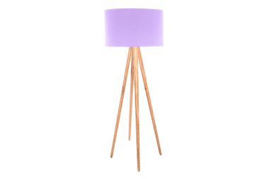 Dekoratif tripos durmakta olan lamba / LAMP / LAMPSHADE beyaz üzerinde izole