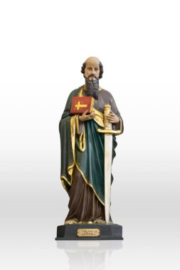 Our lady beyaz izole Divina Providencia heykelinin