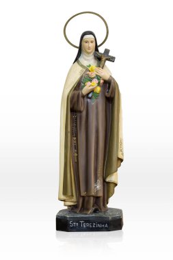 Our lady beyaz izole Divina Providencia heykelinin