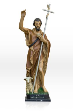 Our lady beyaz izole Divina Providencia heykelinin