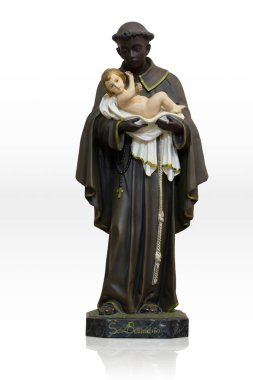 Our lady beyaz izole Divina Providencia heykelinin