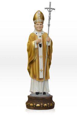 Our lady beyaz izole Divina Providencia heykelinin