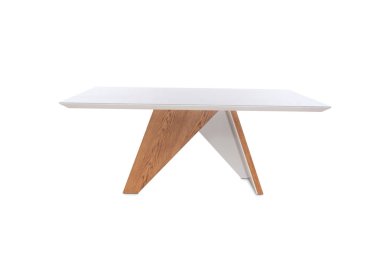 Beyaz arka plan üzerinde izole Modern büyük masa.