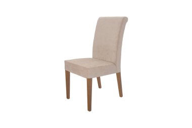 Ahşap sandalye. Beyaz arka plan izole nesne