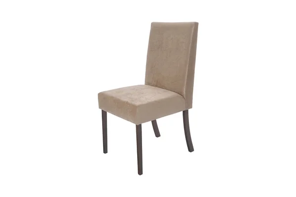 Деревянное Кресло Объект Изолированный Белого Фона — стоковое фото