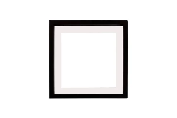 木框架 在白色背景查出的质朴的木框架 Imagem — 图库照片